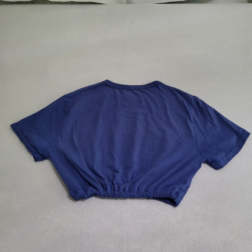 Upcycled Cropped Ralph Lauren Polo Graphic T-Shirt Size M OOAK Elastic Waist - Picture 6 of 9